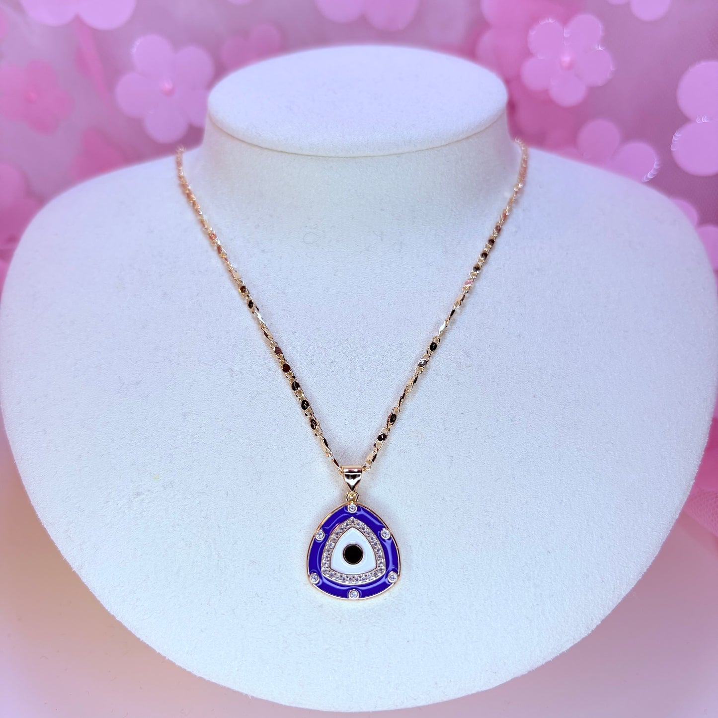 aura evil eye necklace