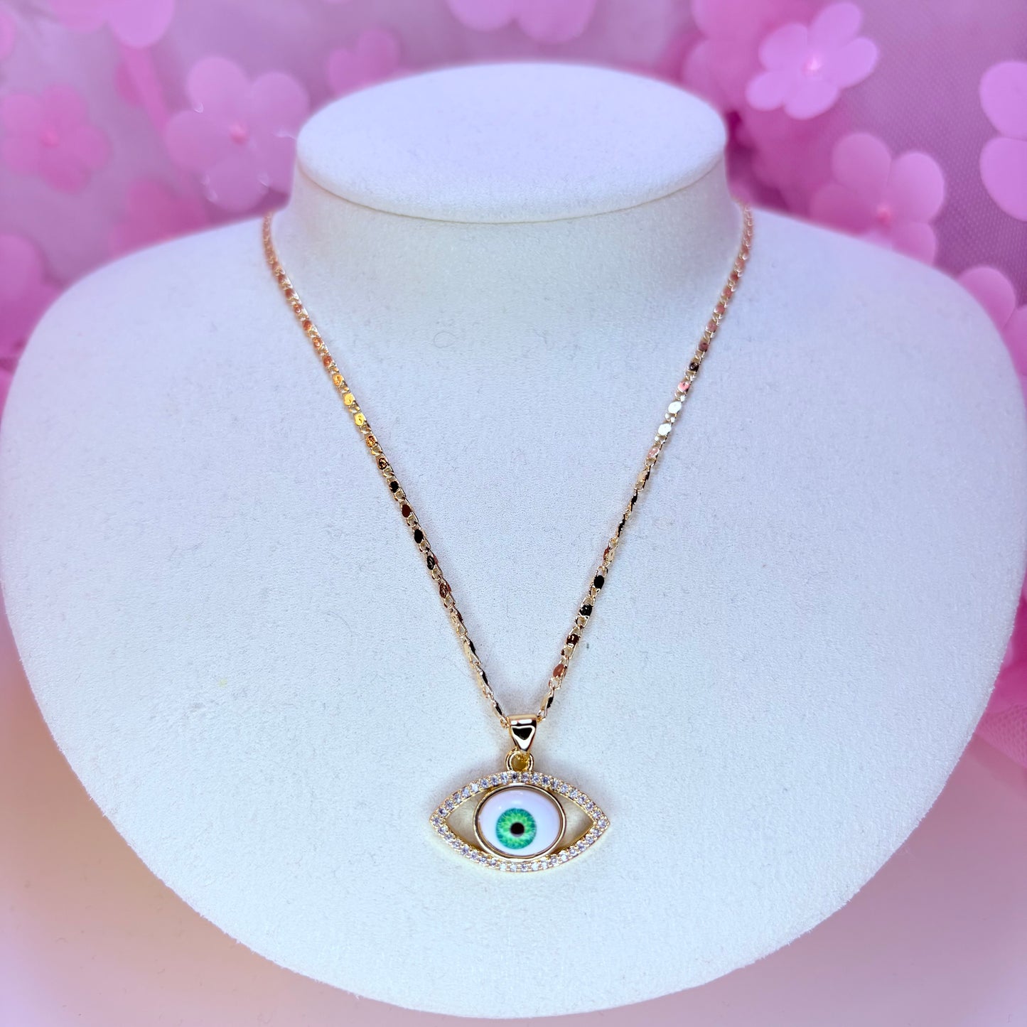 dreamy evil eye necklace