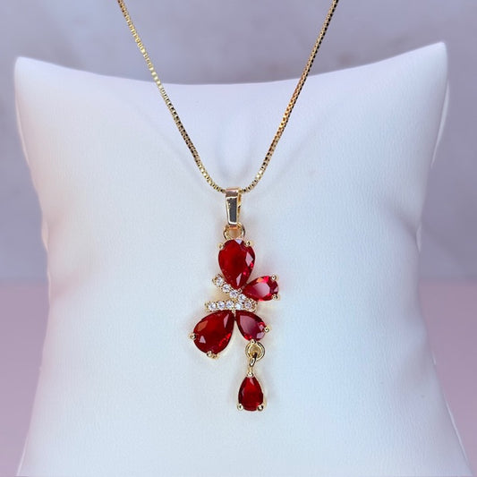 princess wings butterfly necklace