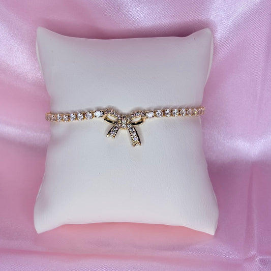 adjustable bow bracelet