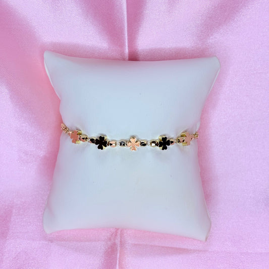 adjustable lucky gold bracelet