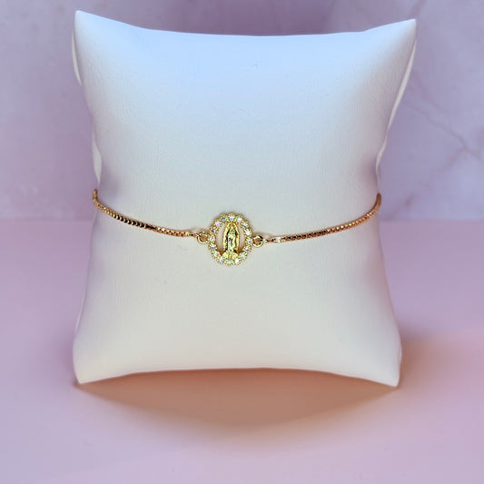 adjustable mini virgencita bracelet
