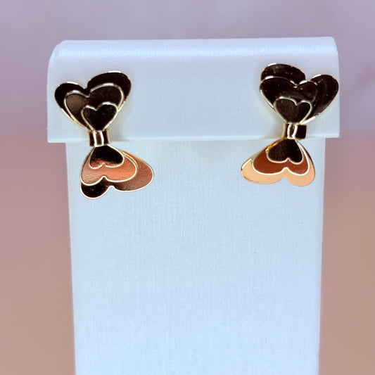 agatha heart earrings