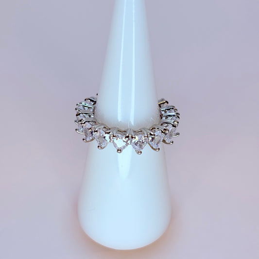 amor silver ring