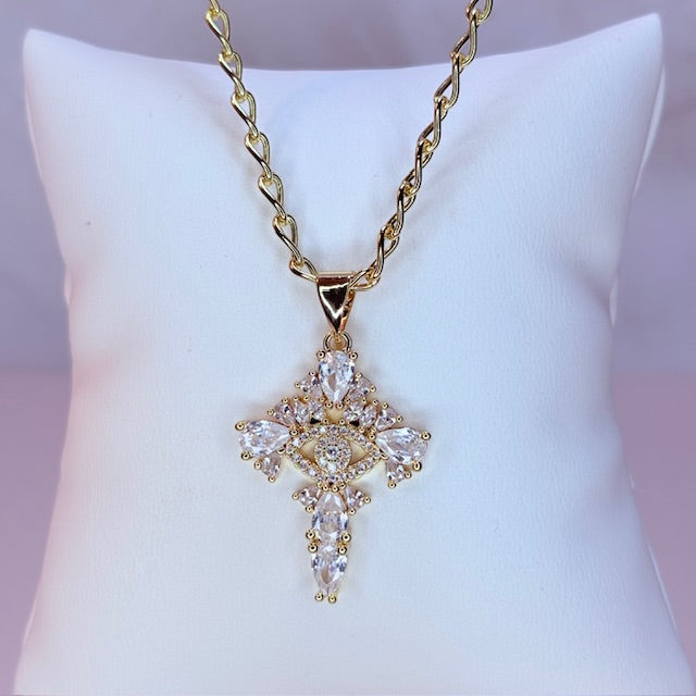 angelina cross necklace