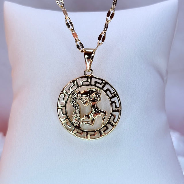 1" zodiac necklace