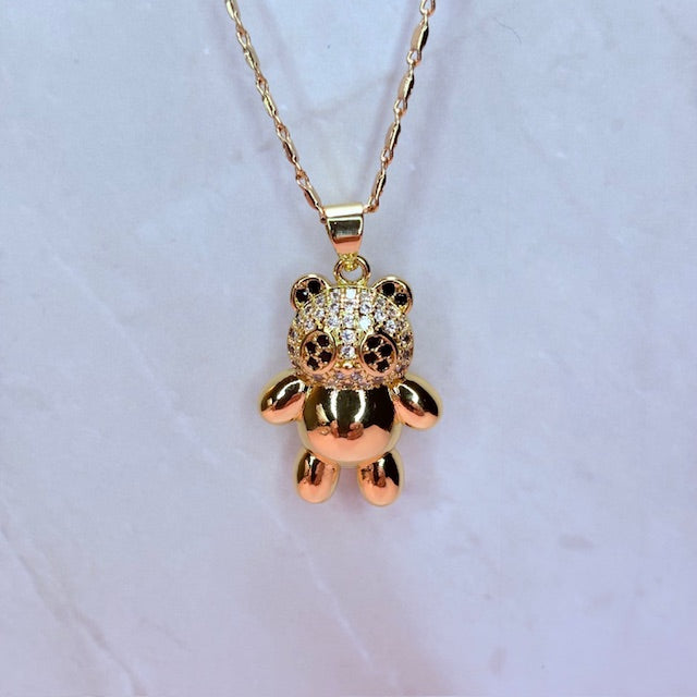 bebe lumi bear necklace