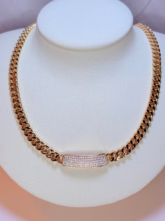 belen bar cuban link gargantilla 20"