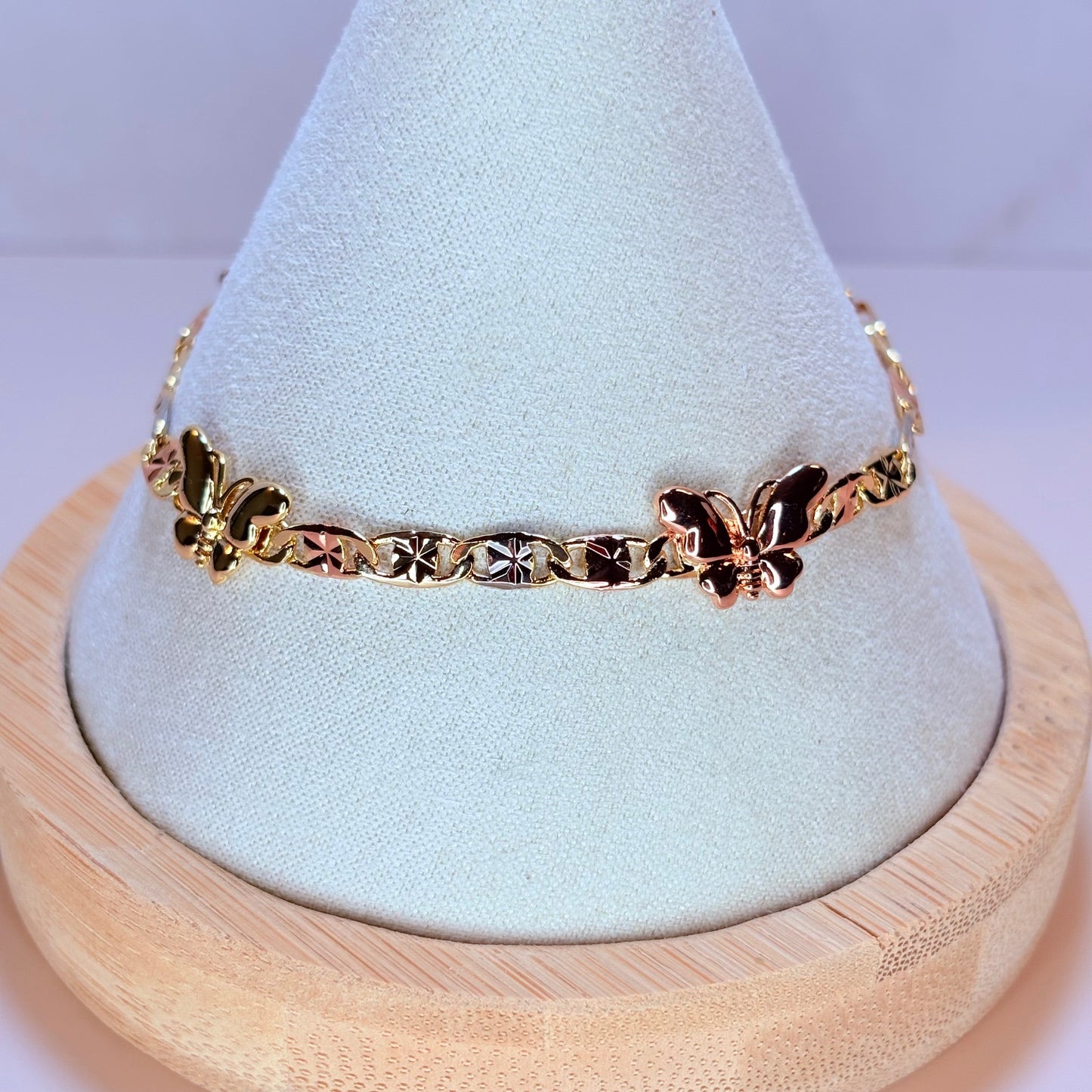 bibi multi color butterfly bracelet