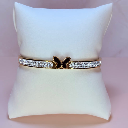 bling butterfly bangle