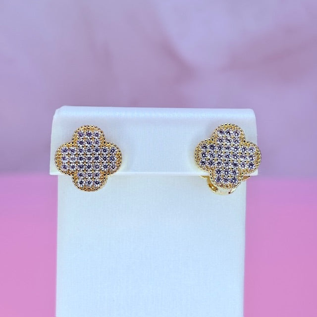 sparkly lucky earrings