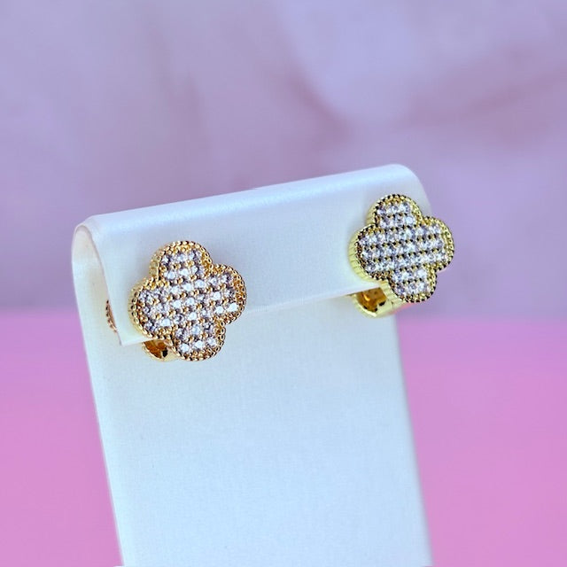 sparkly lucky earrings