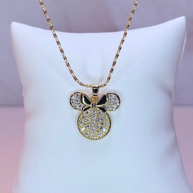 bling minnie necklace