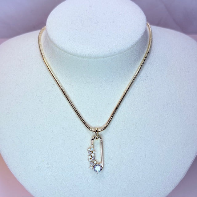 pinned in sparkle necklace