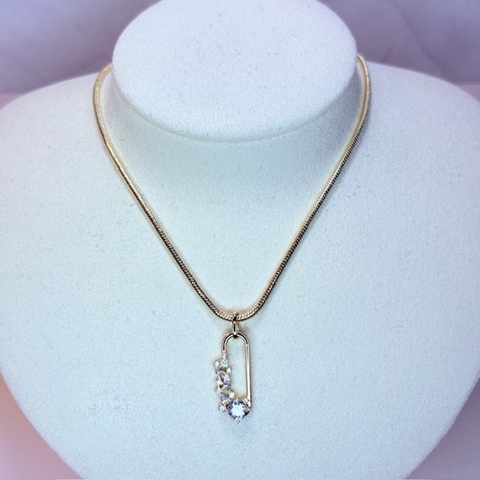 pinned in sparkle necklace