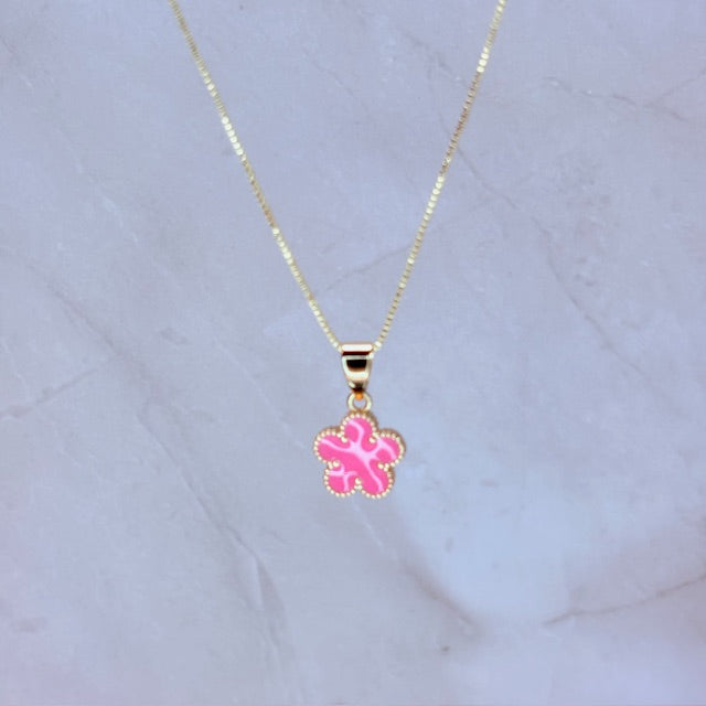 bloom charm necklace