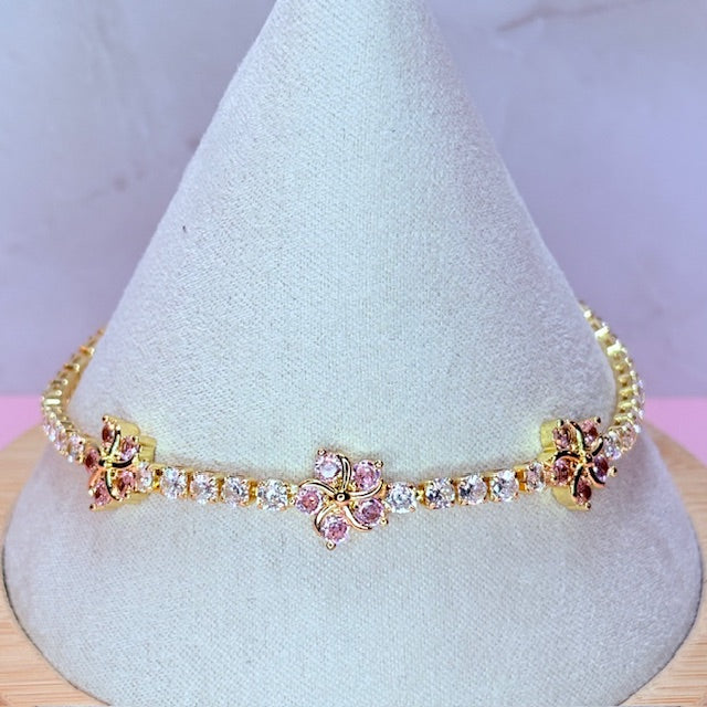 blossom tennis bracelet