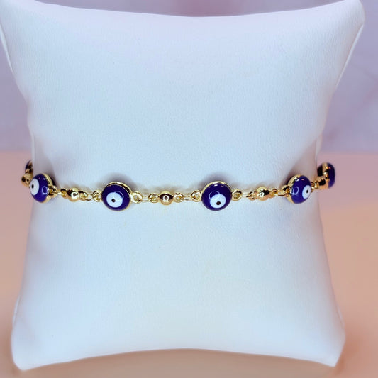blue evil eye bracelet