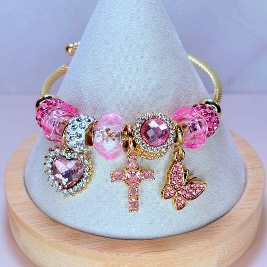 blush blessings charm bangle