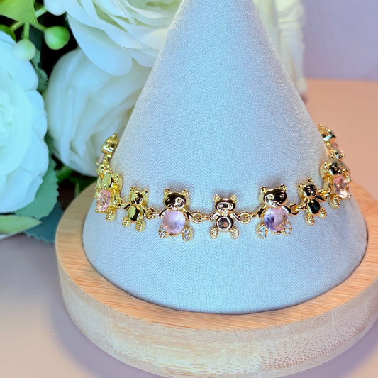 blush teddy anklet