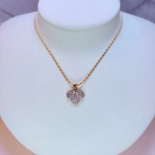 bree heart necklace