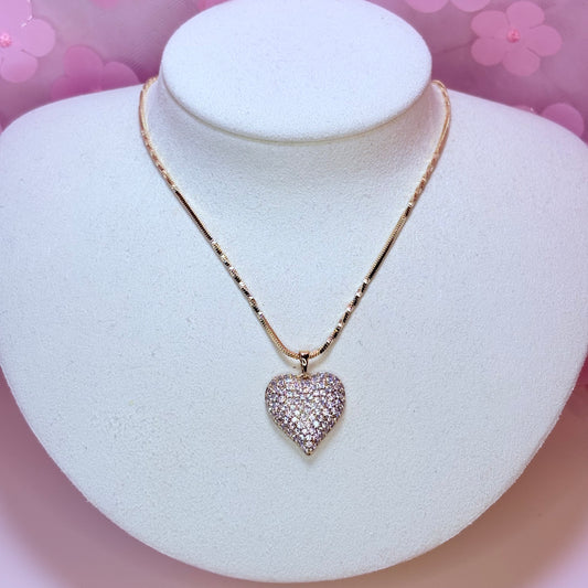 bronx girl heart necklace