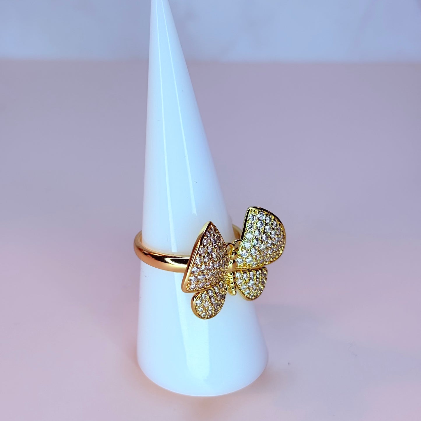 3D butterfly ring