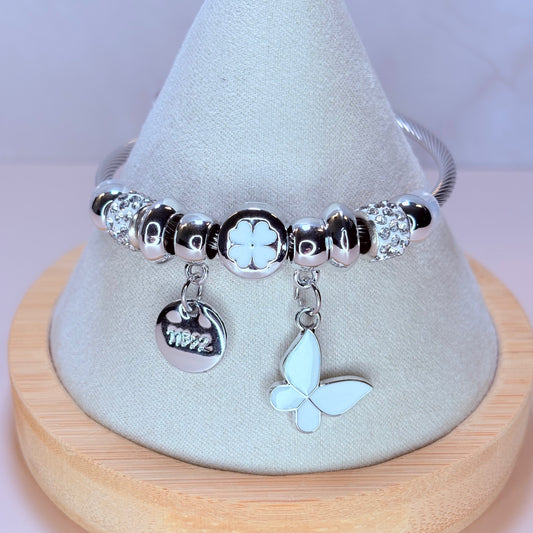 butterfly charm bracelet