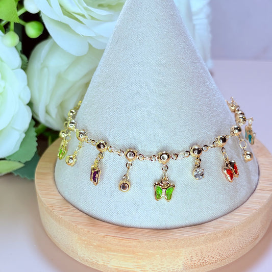 butterfly kisses anklet