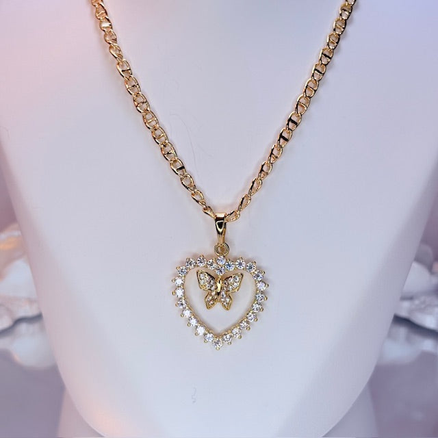 butterfly kiss necklace