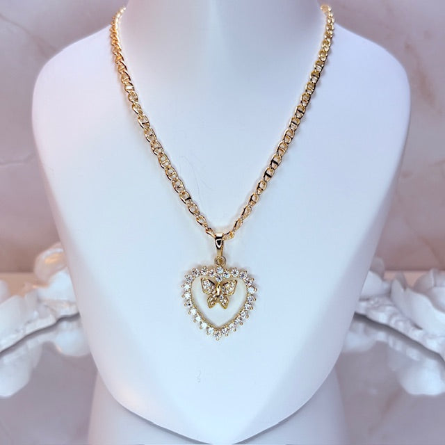 butterfly kiss necklace