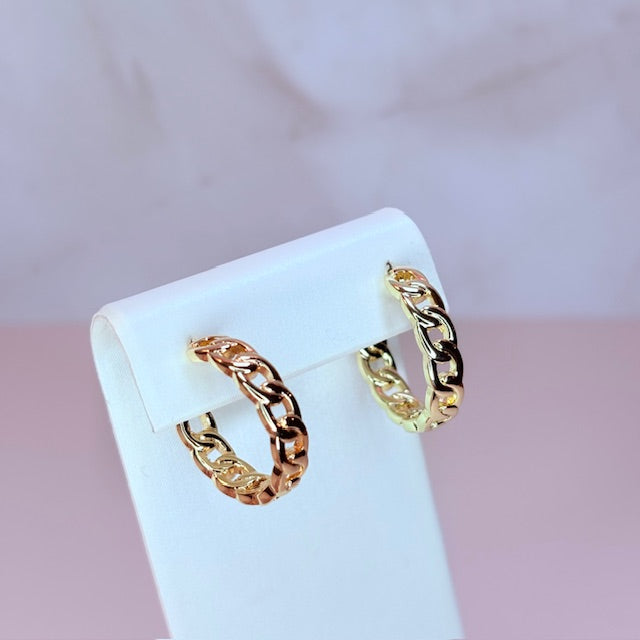 cable hoop earring