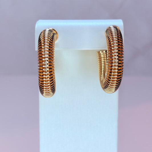 cami coiled hoop earrings