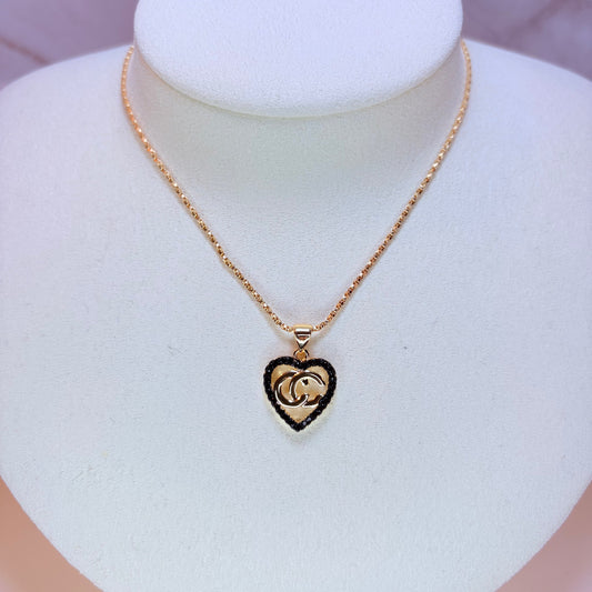 ceci cc heart necklace
