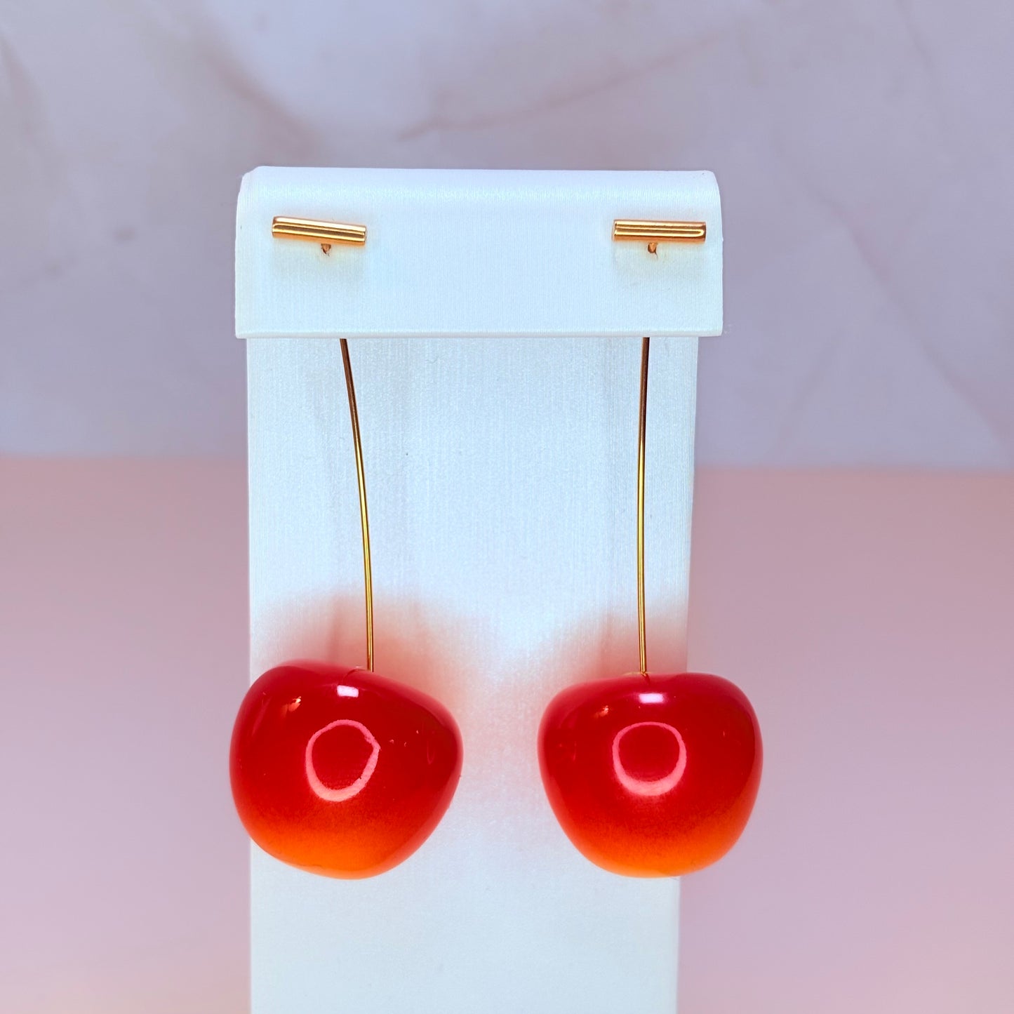cherry drop earrings