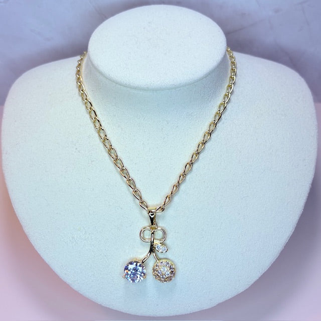 cherry luxe necklace