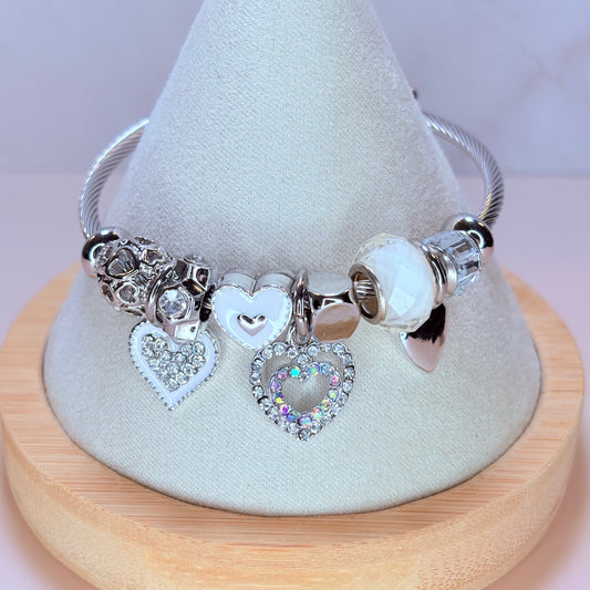 chic romance charm bangle