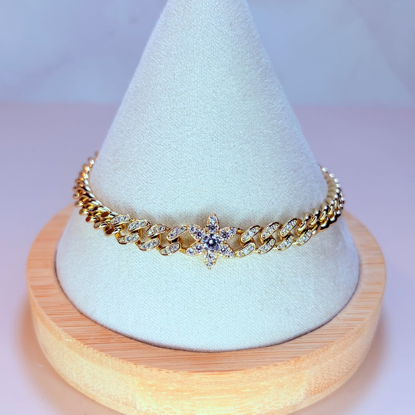 chunky bling star bracelet