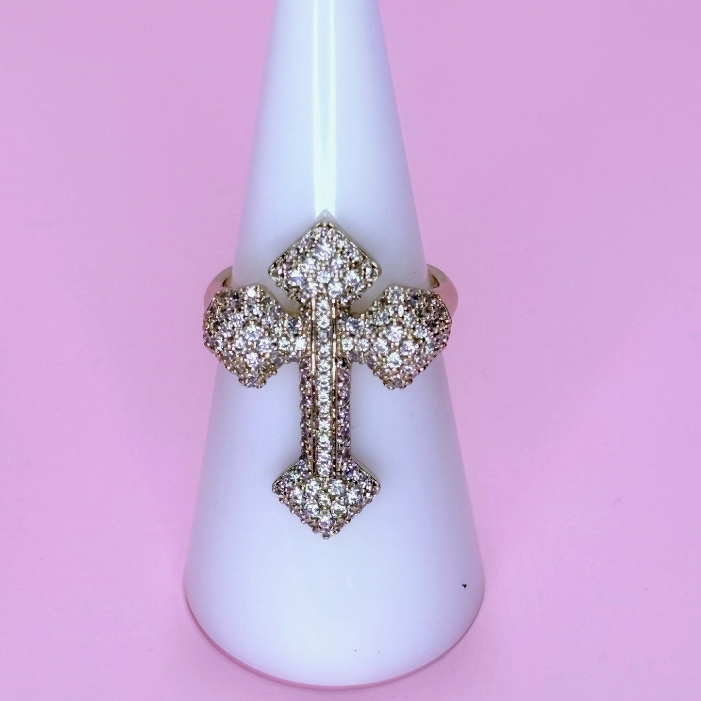 chunky cross ring