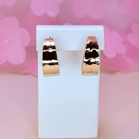 chunky hoop earrings