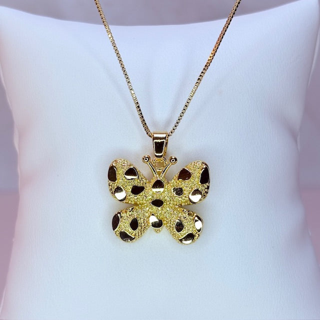 nugget butterfly necklace