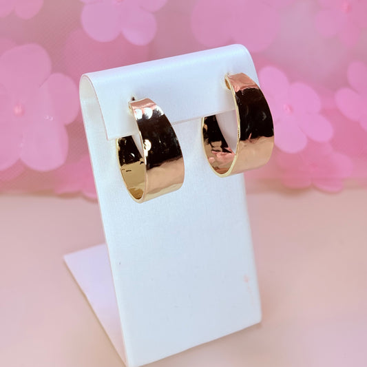 chunky hoop earrings