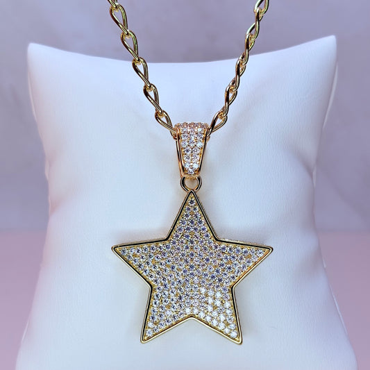 chunky star luxe necklace