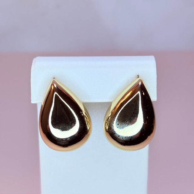 chunky teardrop earrings