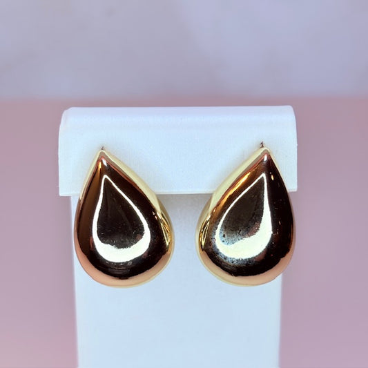 chunky teardrop earrings