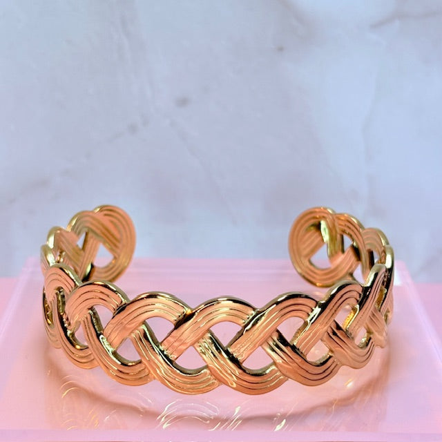 chunky woven bangle