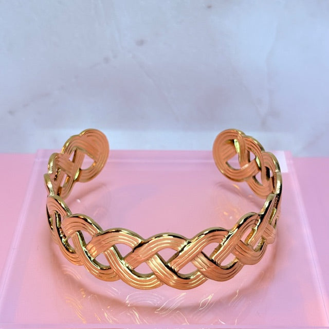 chunky woven bangle