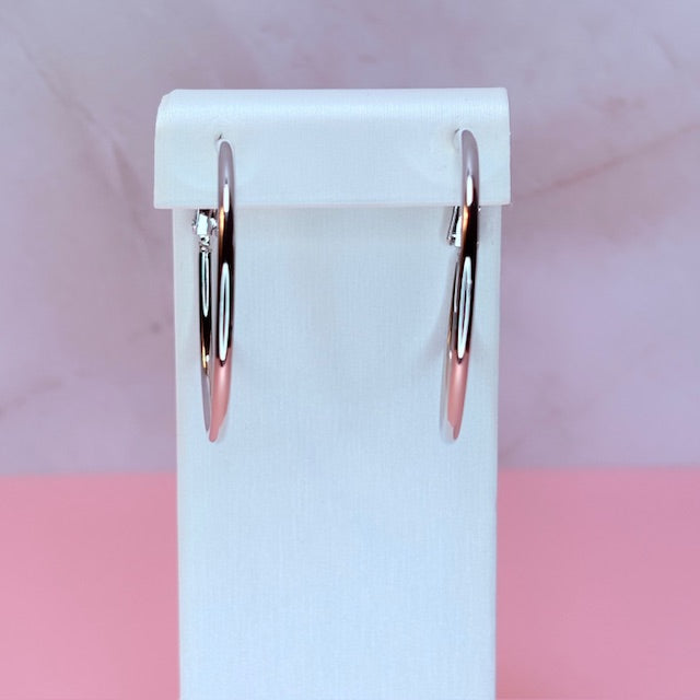 classic silver hoop earrings