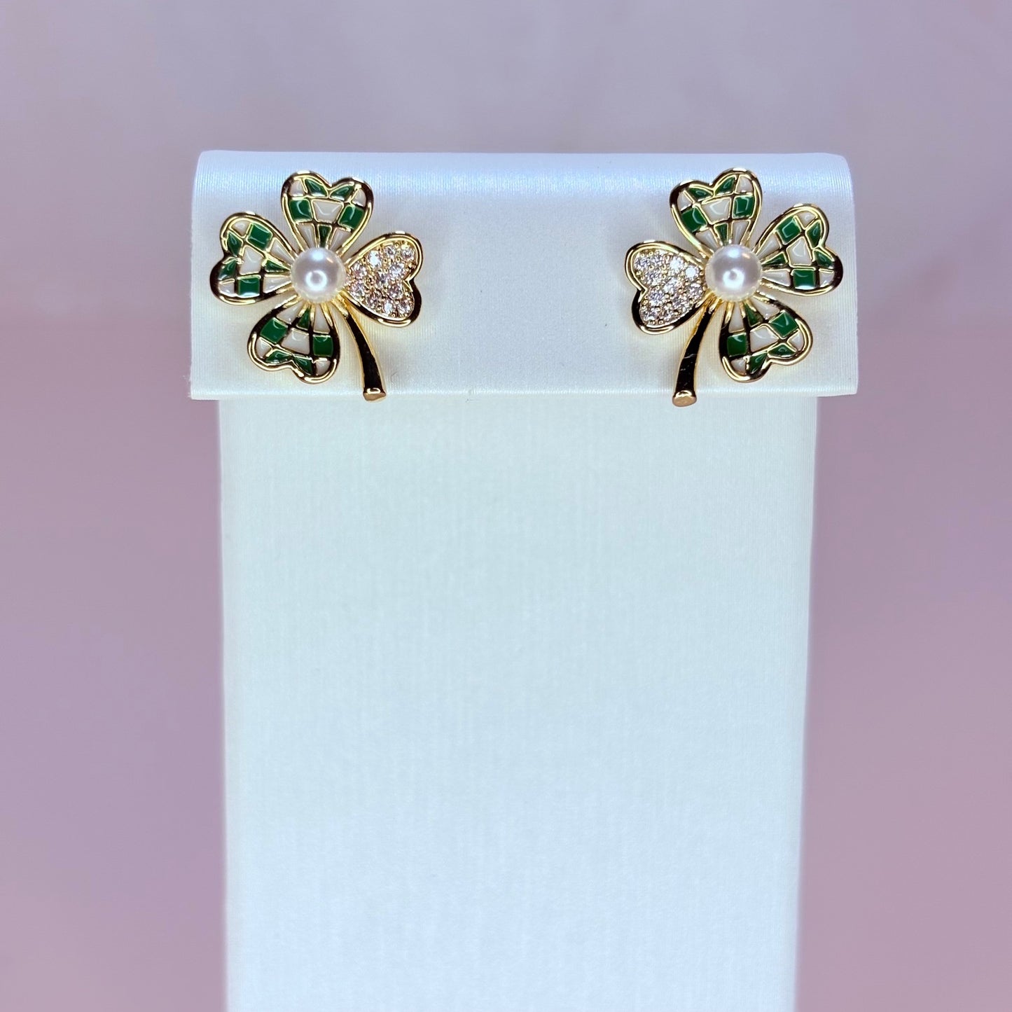 lucky pearl earrings