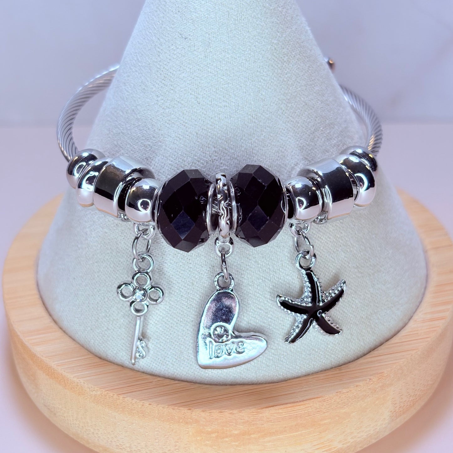 coastal love charm bangle